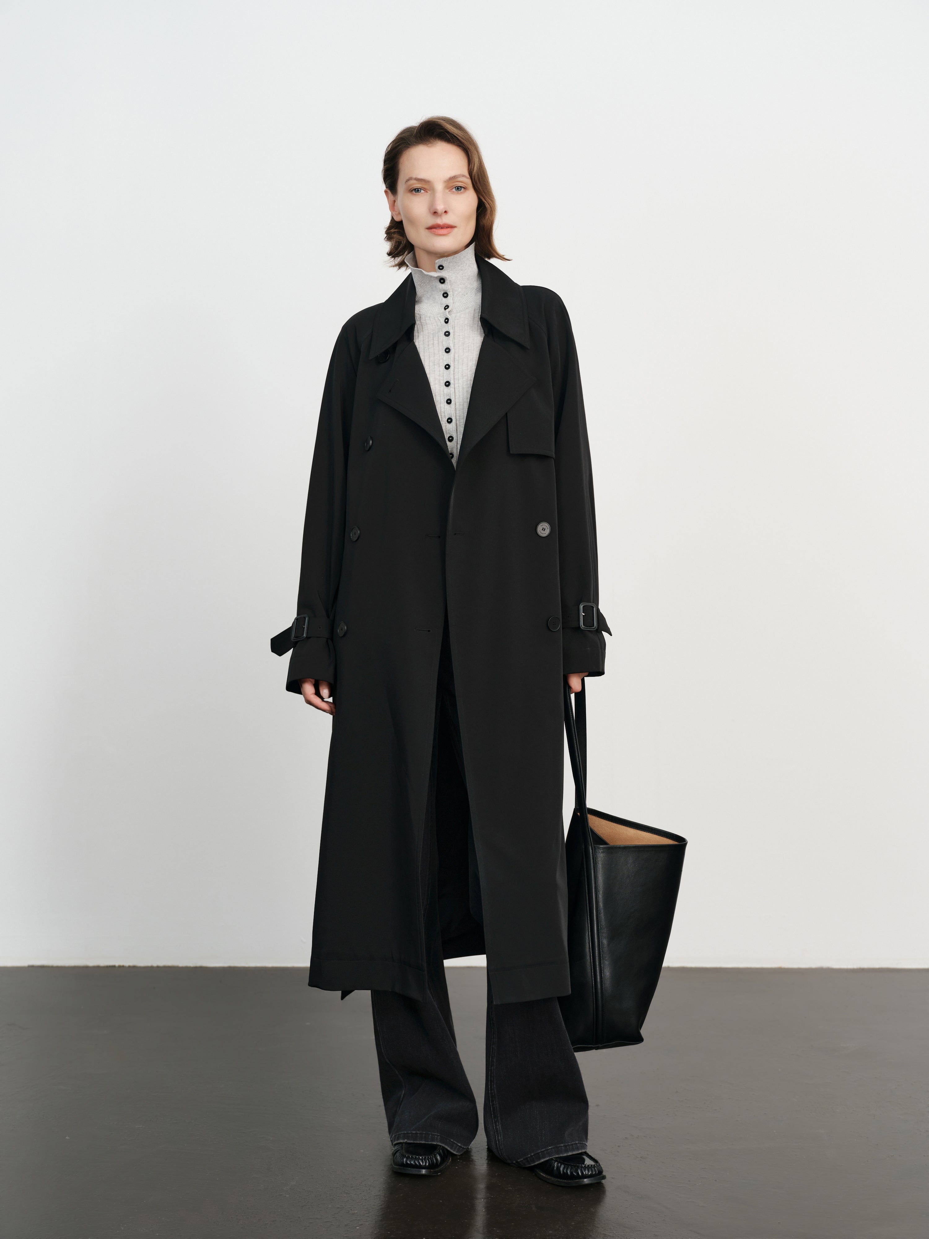 Relaxed Belted Trench Coat