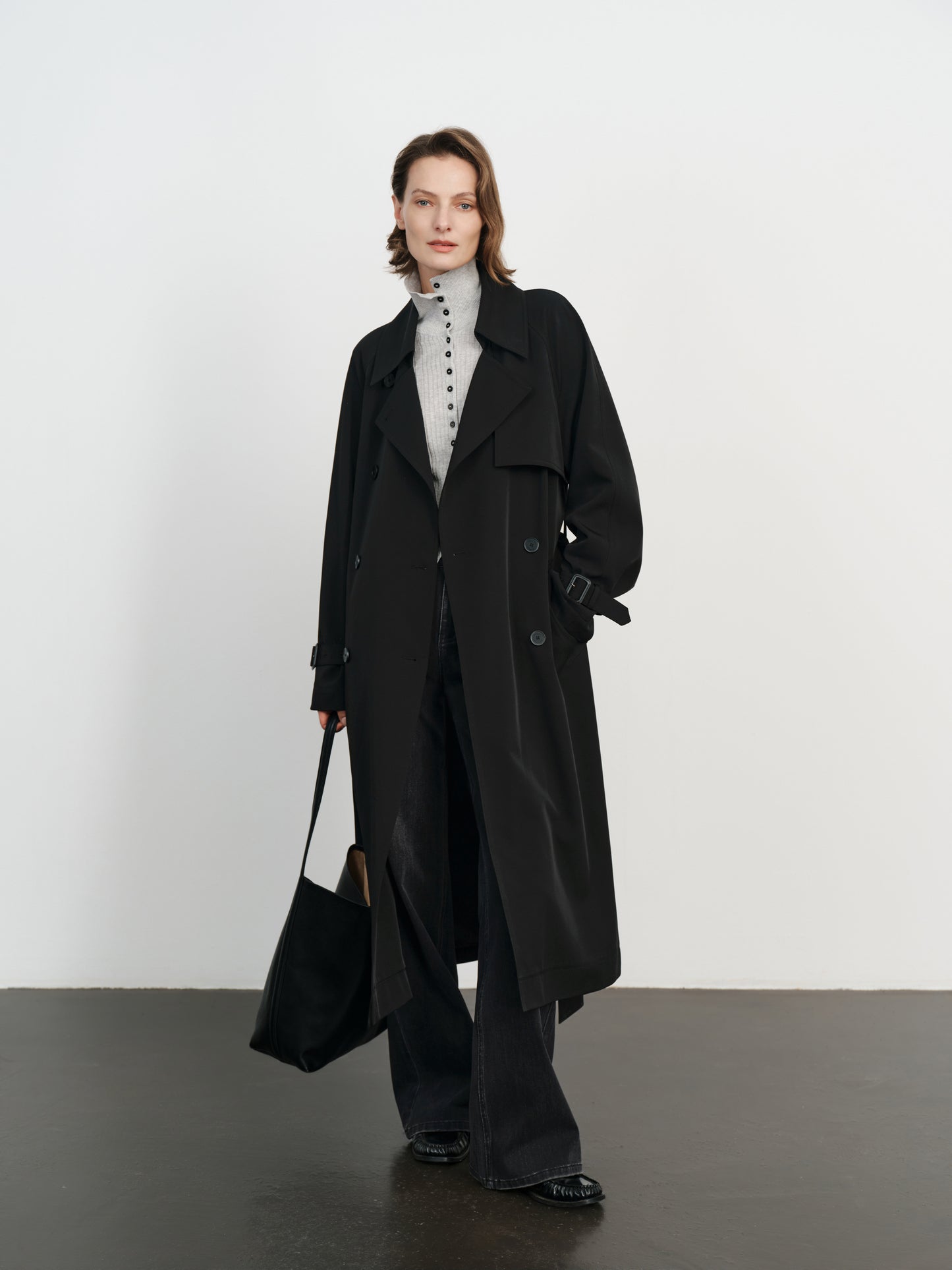 Relaxed Belted Trench Coat