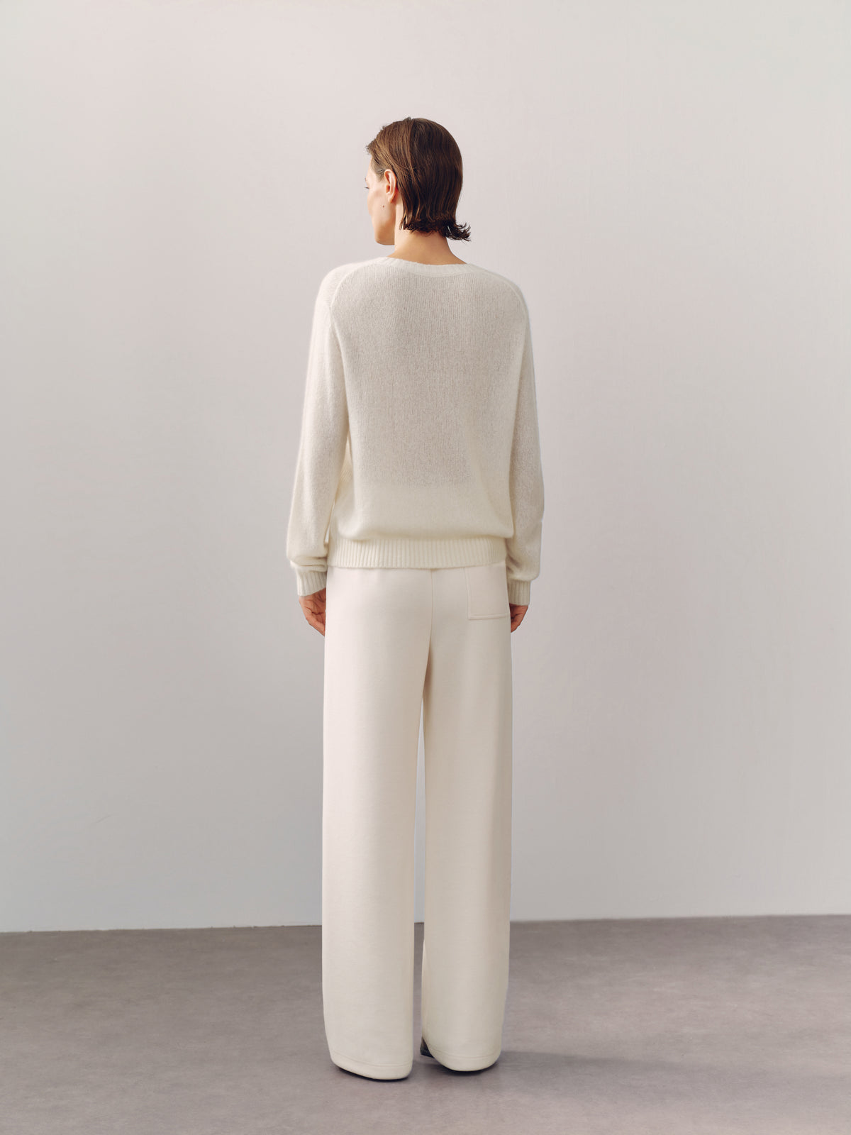 Lightweight Cashmere-Silk Crewneck Sweater