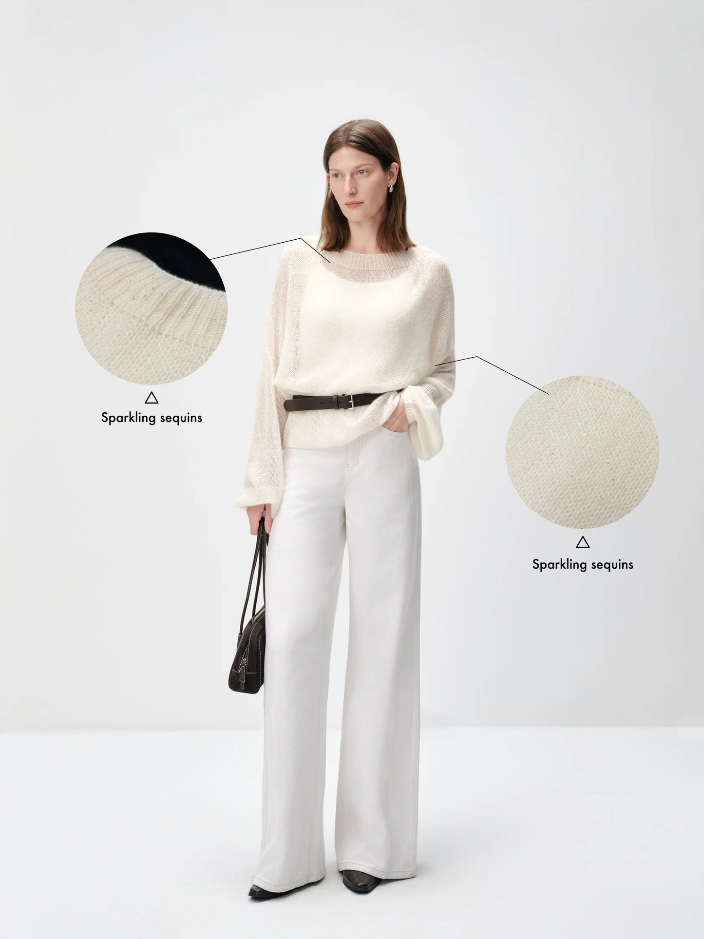 Cashmere-Silk Relaxed Pullover Sweater