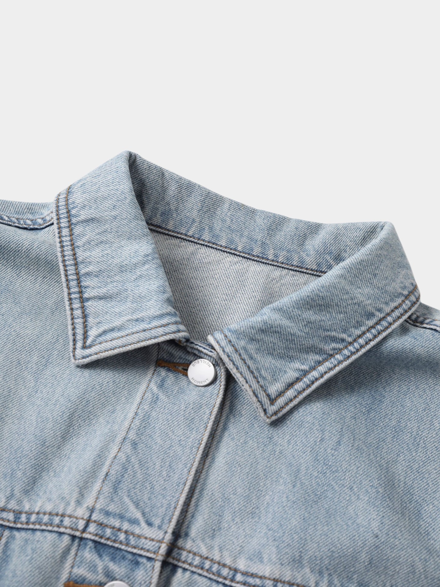 Washed Cotton Denim Trucker Jacket