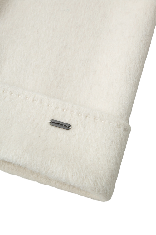 Load image 1 in gallery view. Hooded Belted Wool-Blend Coat