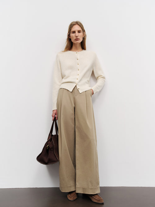 Load image 1 in gallery view. Sequin Cashmere-Silk Knit Cardigan
