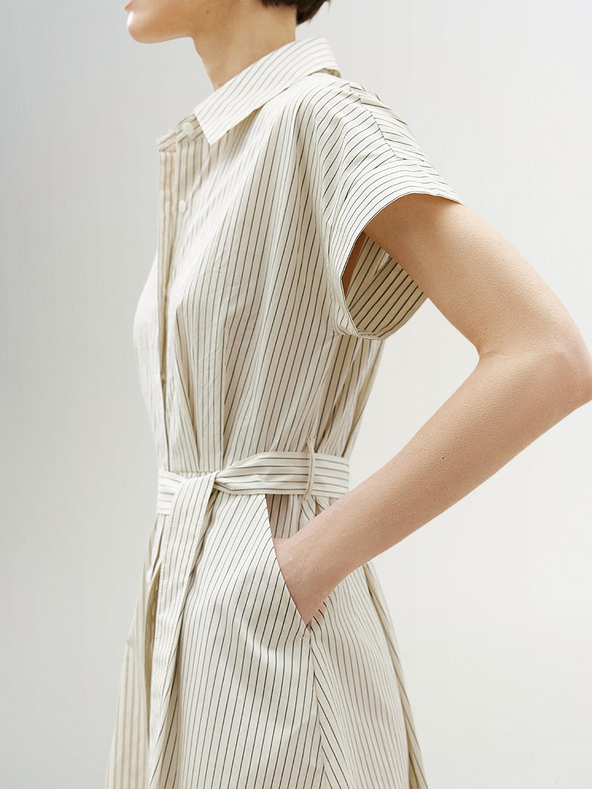 Short Sleeves 100% Cotton Dress