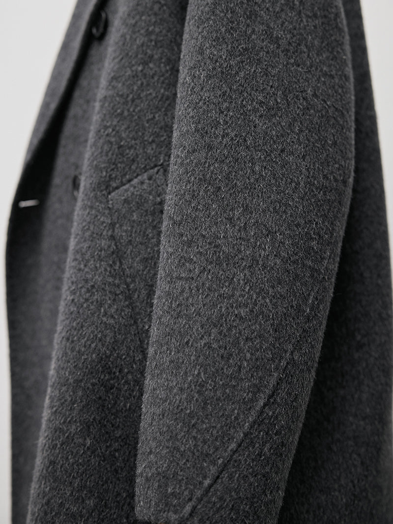 Tailored Wool Pea Coat - MEILLEUR MOMENT OFFICIAL STORE NEW YORK 