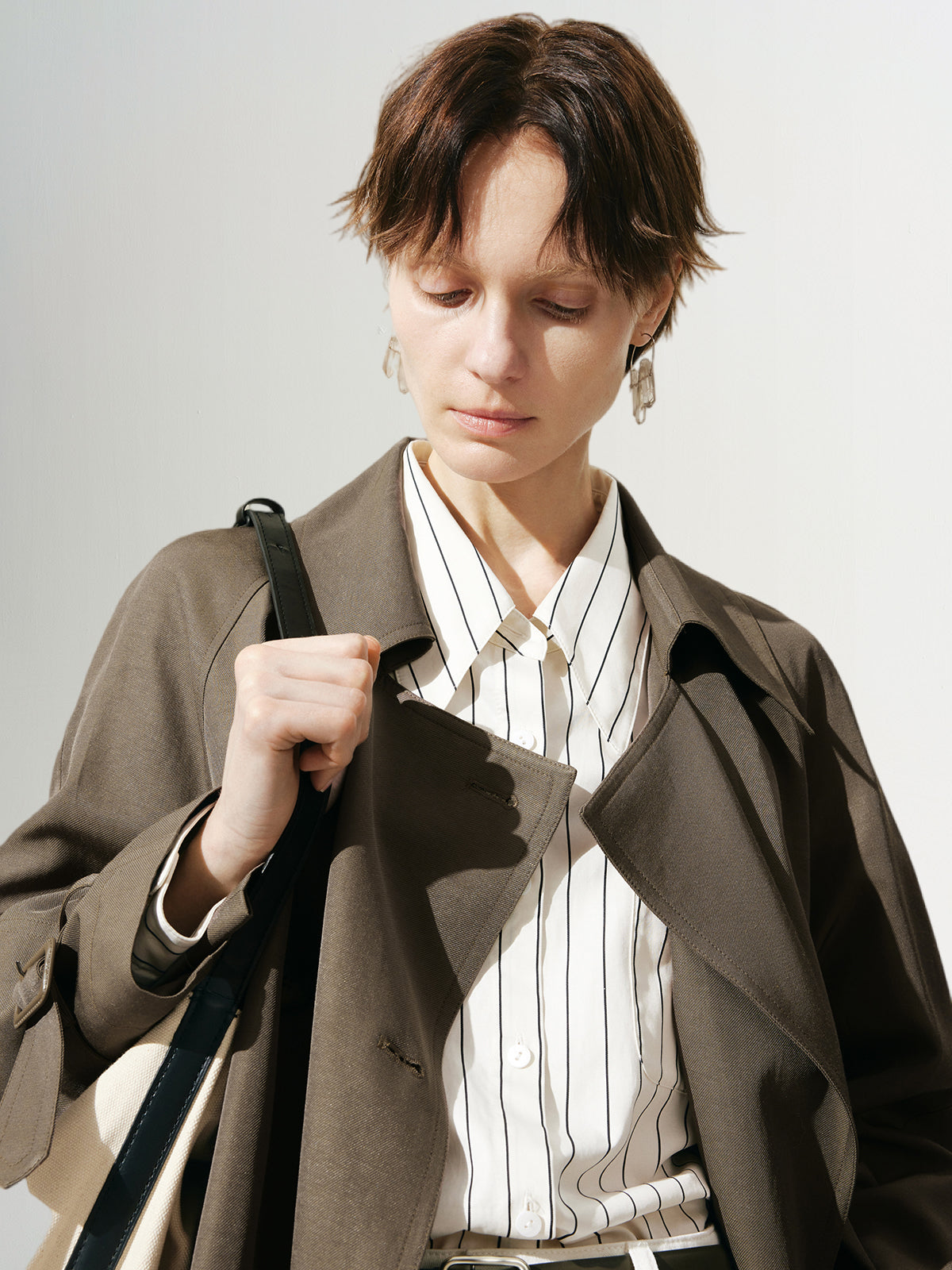 Acetate Lyocell Trench Coat