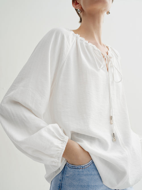 Load image 1 in gallery view. Relaxed Long-Sleeve Top