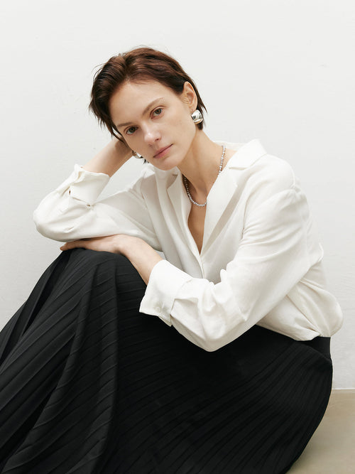 Load image 1 in gallery view. Lyocell Linen Shirt