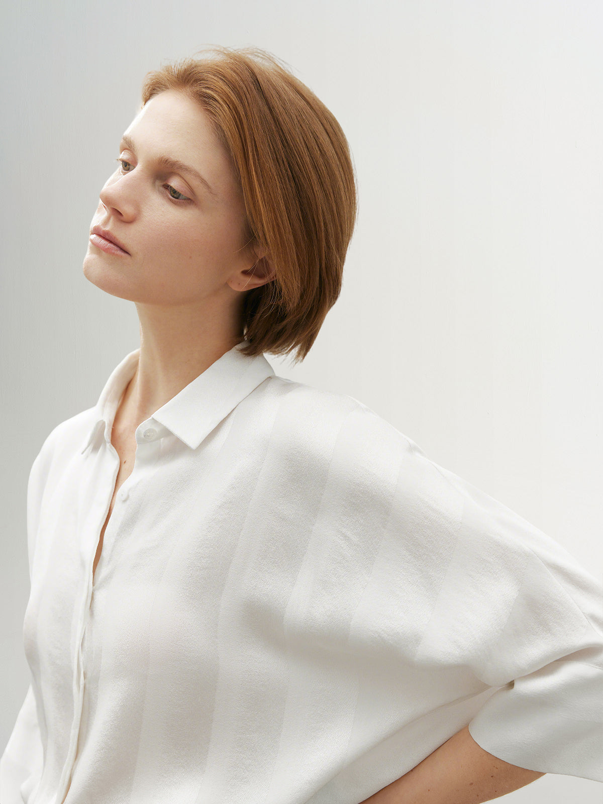 Half Sleeves 100% Silk Shirt