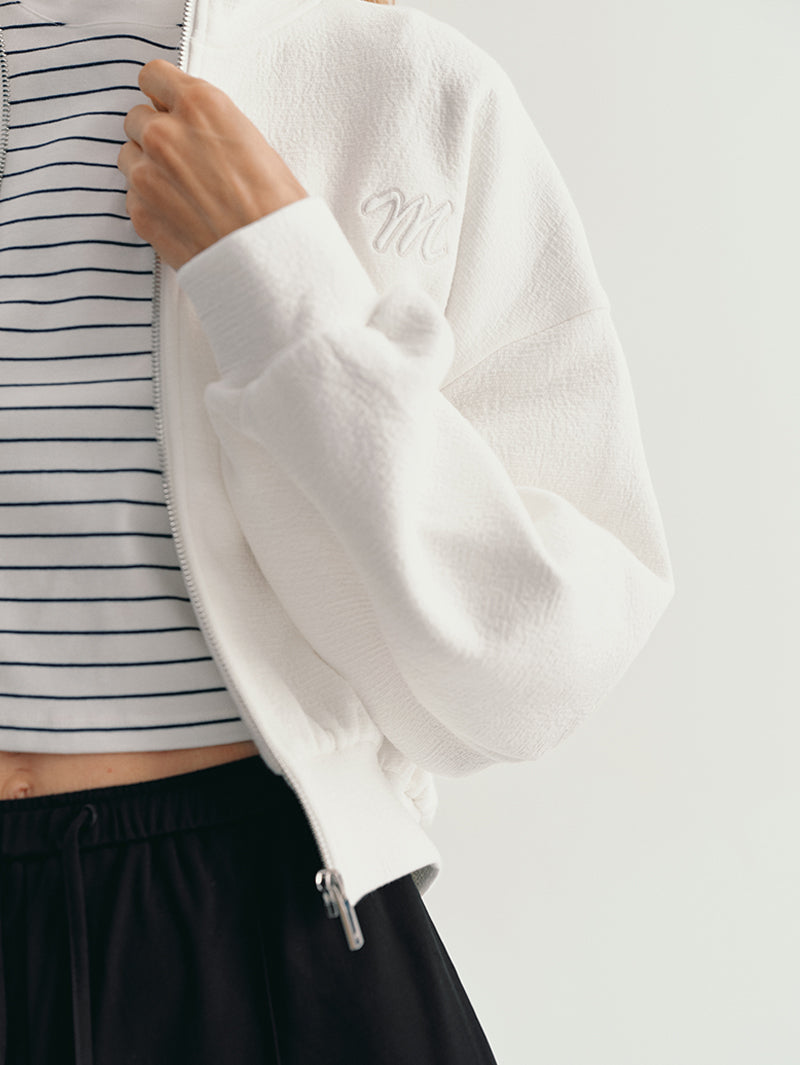 Cropped Bomber Jacket