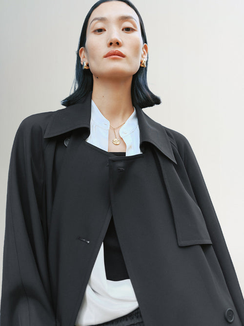 Load image 1 in gallery view. Trench-coat Gaby