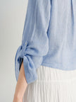 Cotton V Collar Shirt