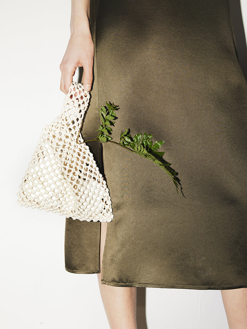 Smooth Acetate Slip Dress