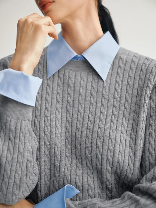 Load image 1 in gallery view. Wool Knitwear Sweater