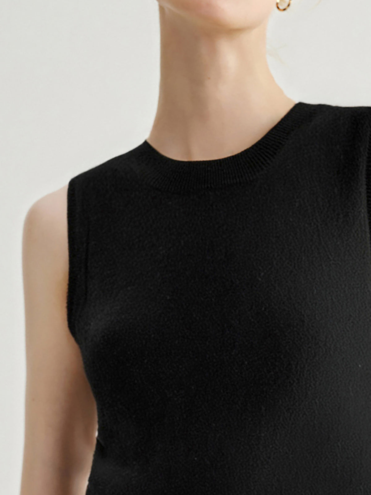 Pure Cashmere Sleeveless Top 5EA13Q213Q