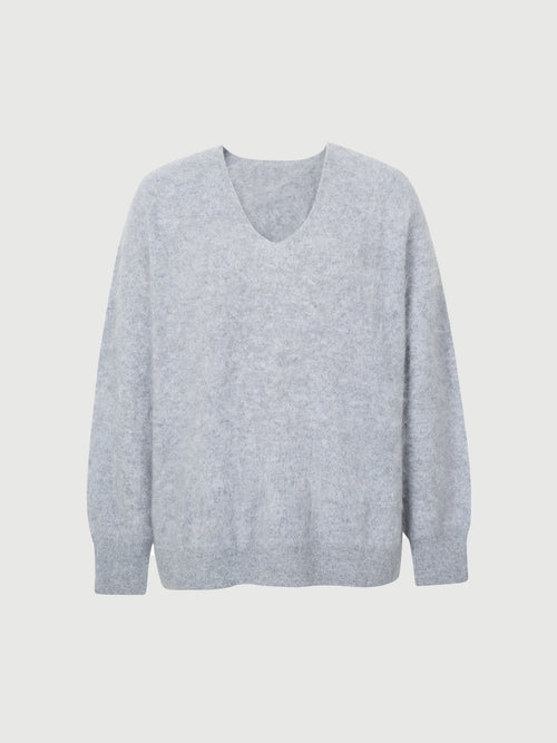 Load image 1 in gallery view. Lofty V Neck Cashmere Sweater