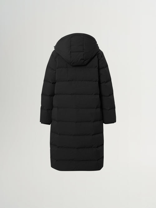 Load image 1 in gallery view. Hooded A-Line Goose Down Jacket