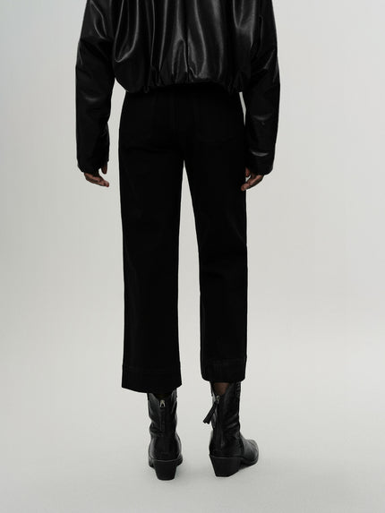 Cropped Straight Jeans