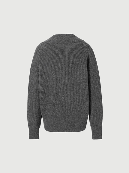 Pure Wool Polo Neck Sweater