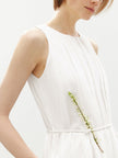 Stand Collar Sleeveless Dress