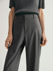 Slim-Fit Cropped Cotton Trousers