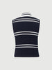 Polo Sleeveless Cotton Knit Top