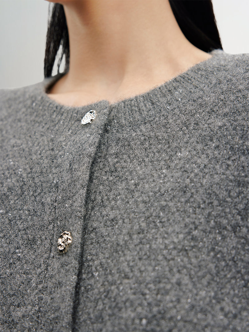 Relaxed Fit Short Cardigan - MEILLEUR MOMENT OFFICIAL STORE NEW YORK 