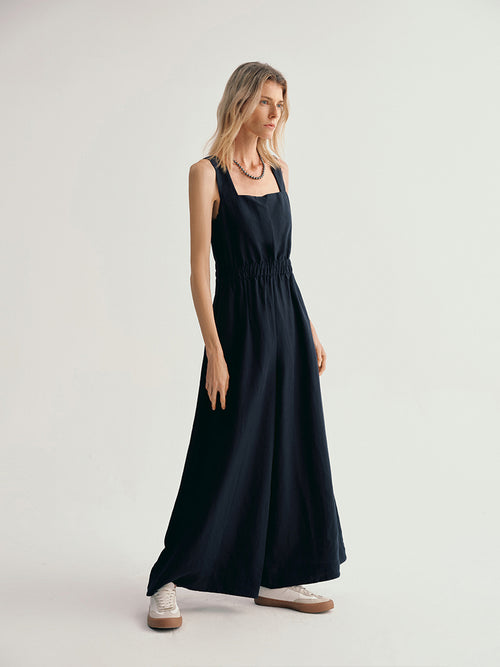 Load image 1 in gallery view. Sleeveless Lyocell Jumpsuit