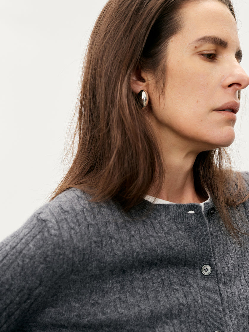 Ribbed Cashmere Cardigan