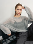 Cashmere-Silk Relaxed Pullover Sweater