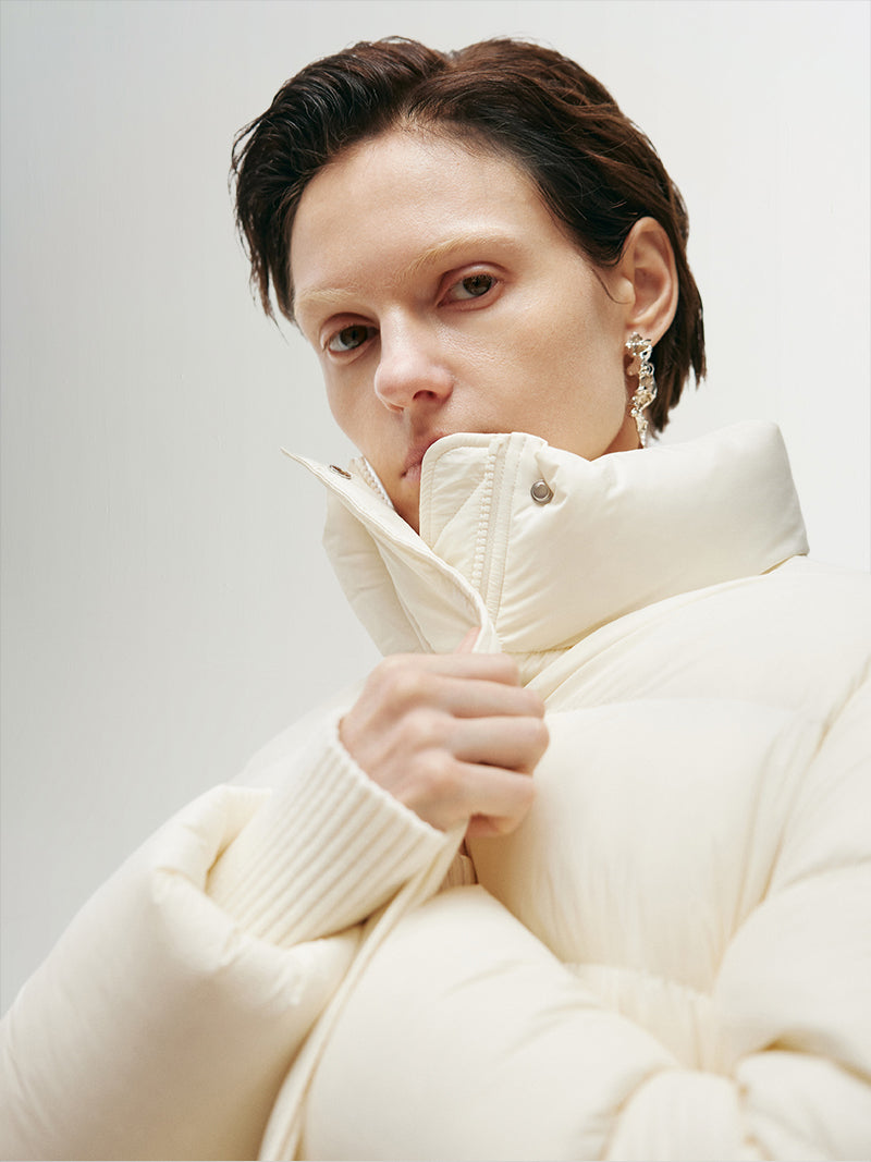 Short Goose Down Puffer Jacket