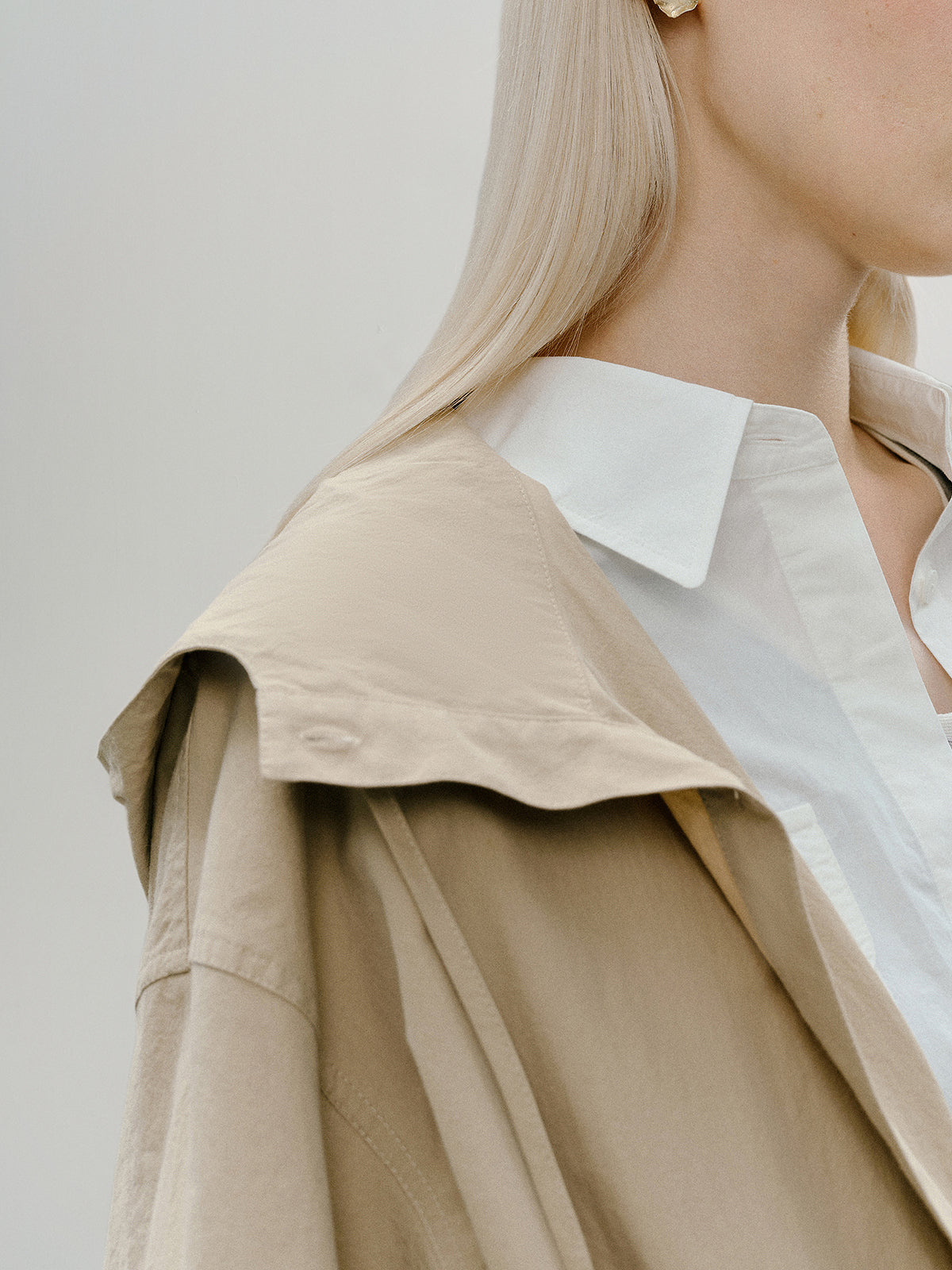 Cotton Hooded Rain Coat