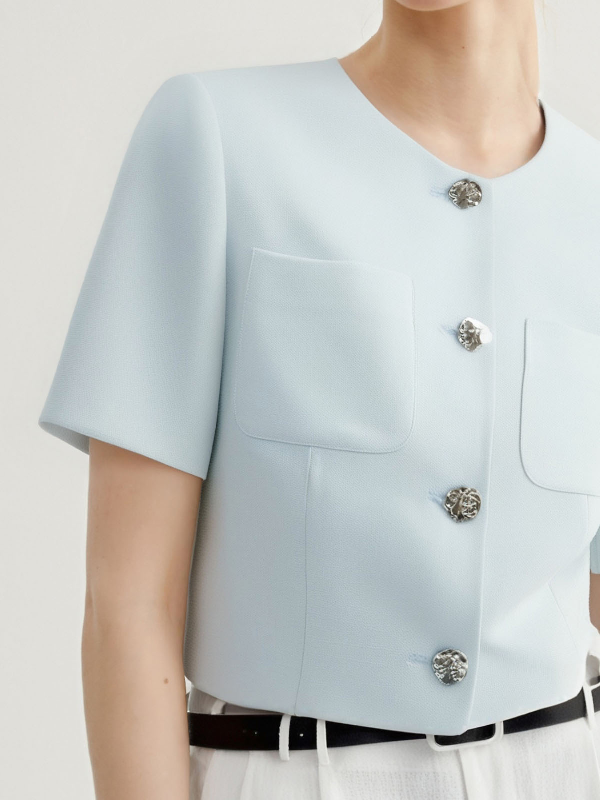 Short Sleeved Acetate Jacket