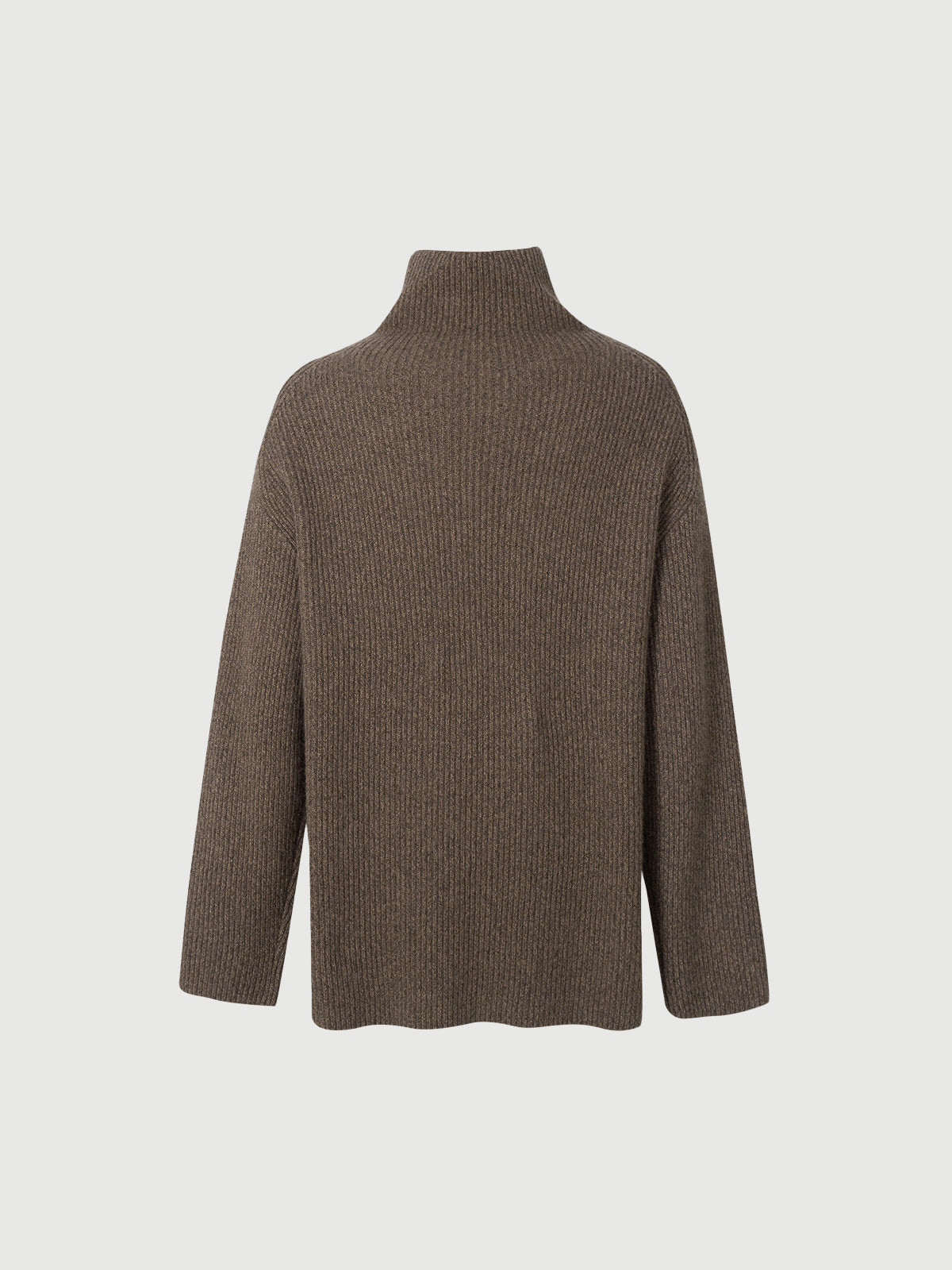 High-Neck Rabbit Wool Blend Sweater