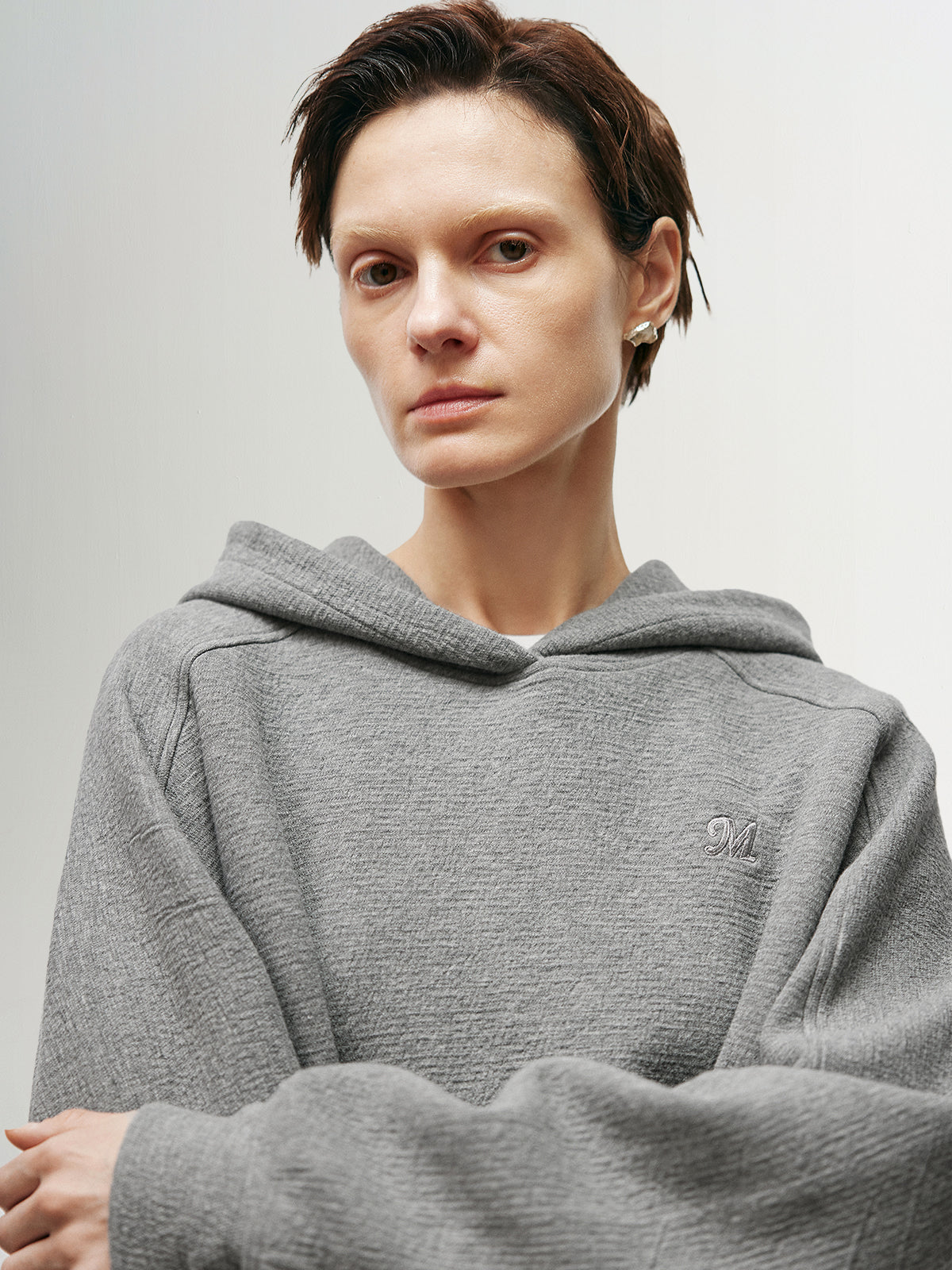 Relaxed-Fit Cotton Blend Hoodie