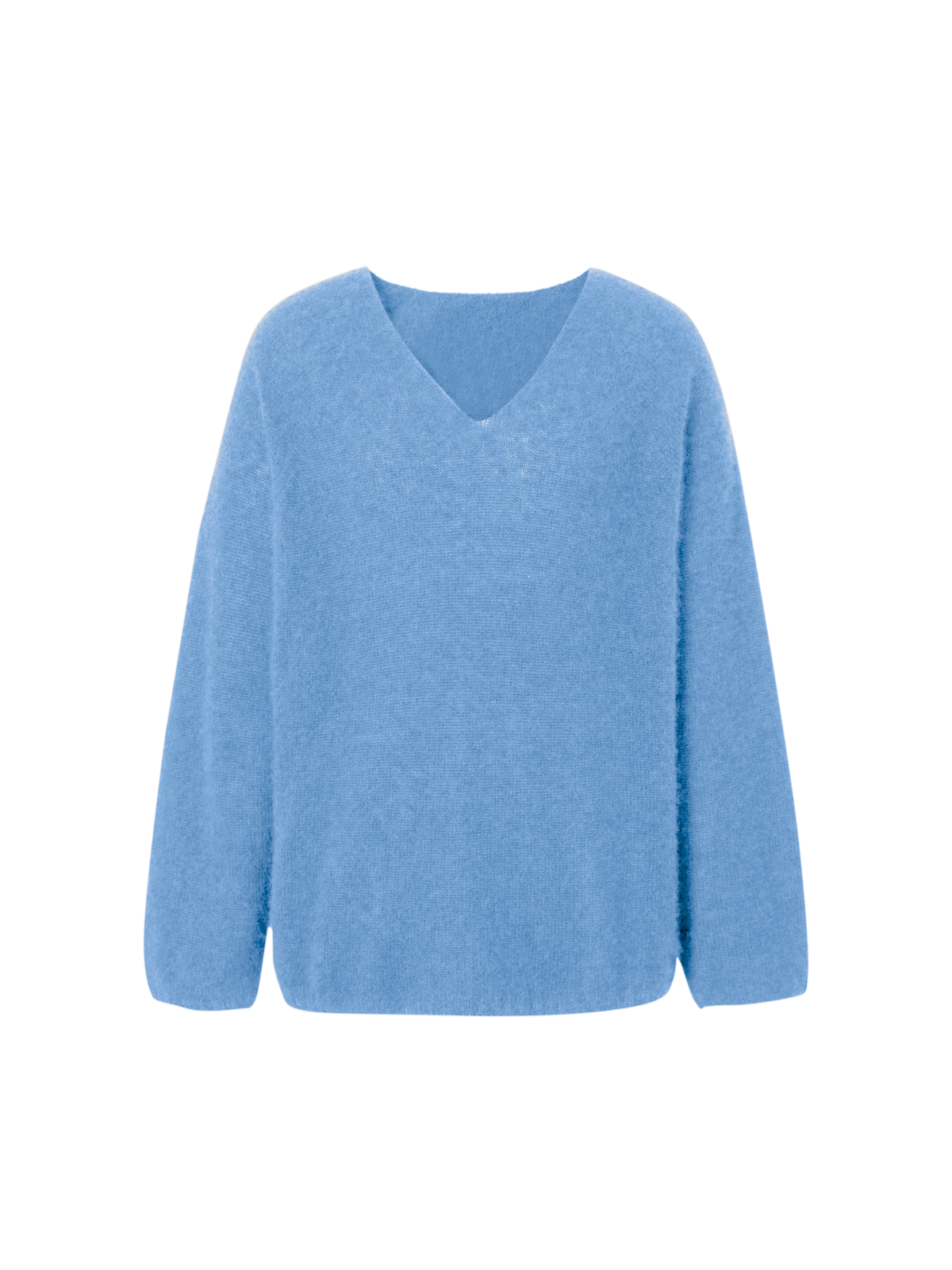 Relaxed V-Neck Raglan Sweater