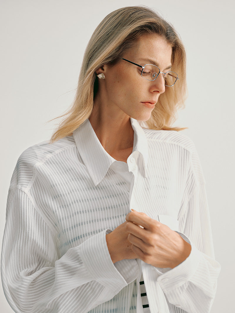 Pinstripe Long Sleeves Shirt