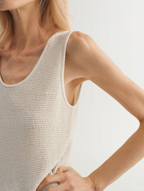 Load image 1 in gallery view. Lisa Tank Top - Beige