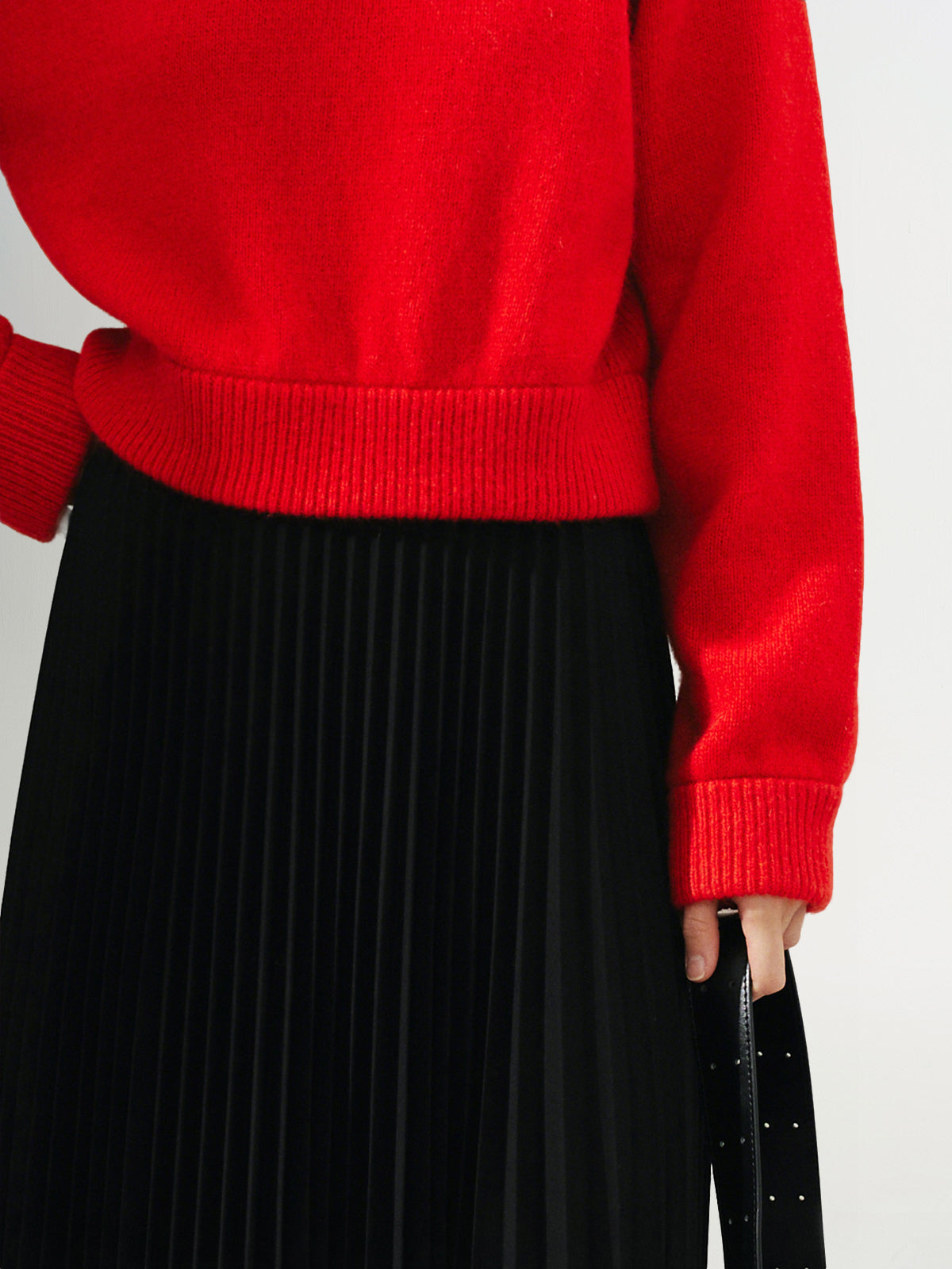 Pleated Handkerchief Maxi Skirt