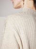 Mock Neck Rib Wool Knit Sweater - MEILLEUR MOMENT OFFICIAL STORE NEW YORK 