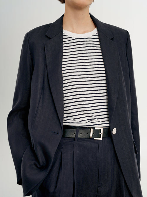 Load image 1 in gallery view. Lyocell-Linen Single-Button Blazer Suit