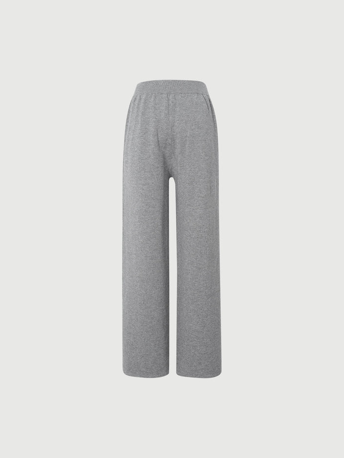 Straight Fit Jersey Trousers