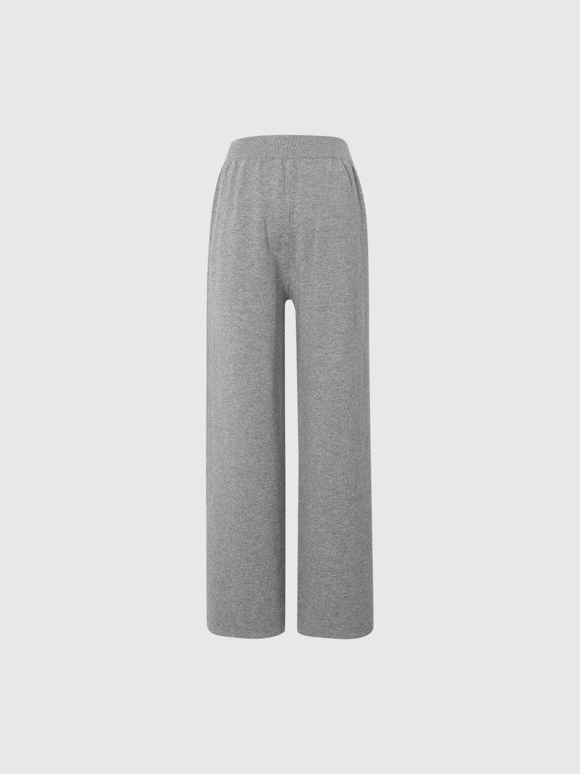 Pleated Jersey Trousers