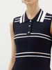 Polo Sleeveless Cotton Knit Top