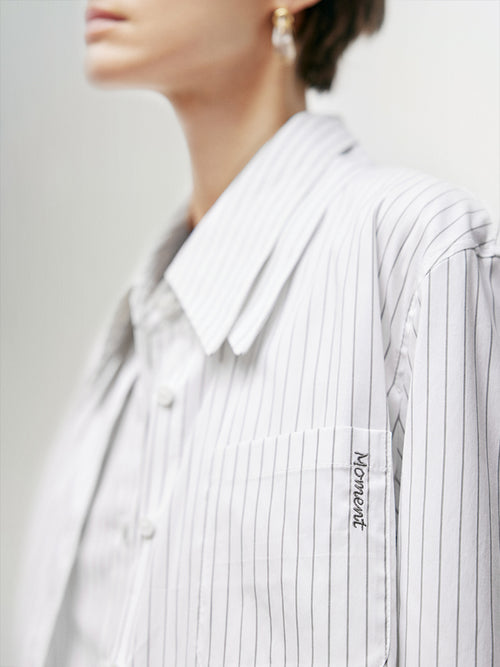 Load image 1 in gallery view. Stripe Classic Shirt - MEILLEUR MOMENT OFFICIAL STORE NEW YORK 