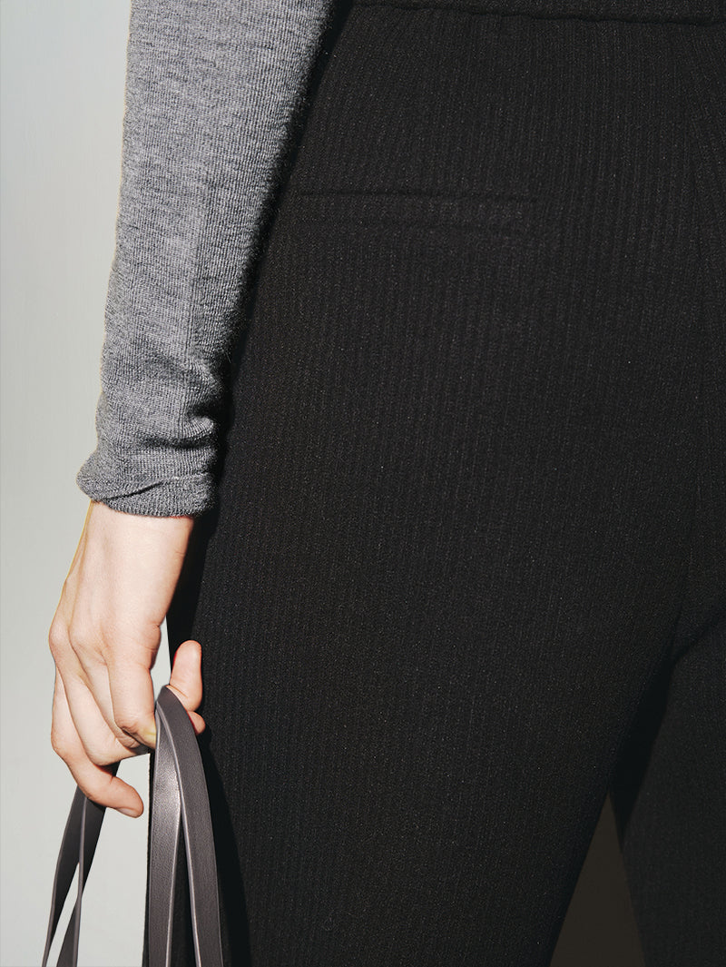 Corduroy Knitted Straight Fit Trousers - MEILLEUR MOMENT OFFICIAL STORE NEW YORK 