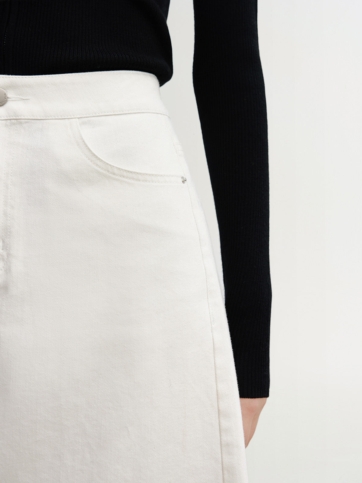 Front Slit Jeans Skirt - MEILLEUR MOMENT OFFICIAL STORE NEW YORK 