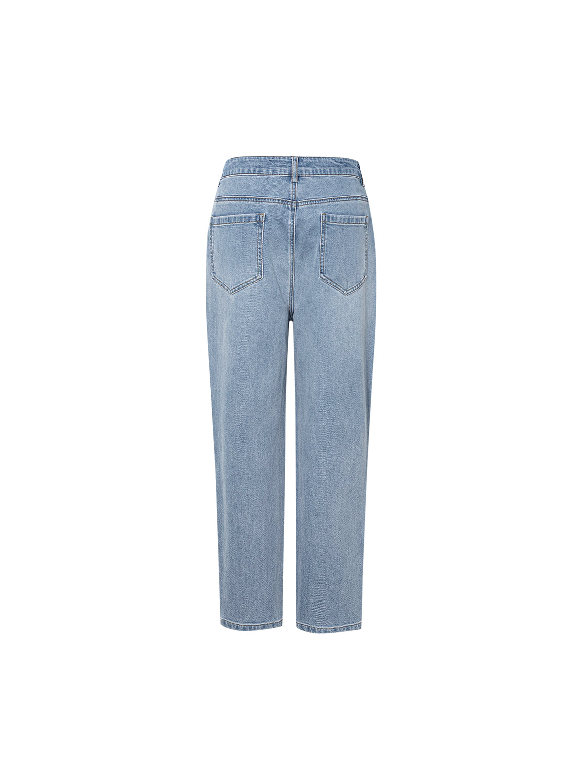 Cropped Pure Cotton Jeans