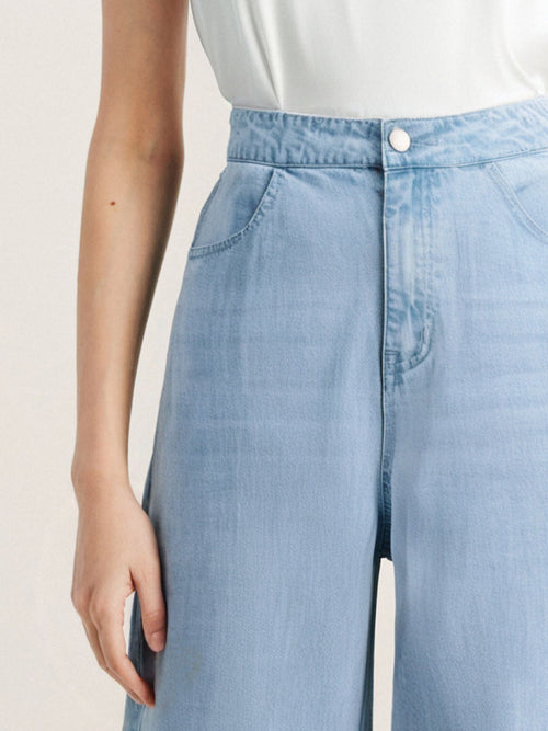 Load image 1 in gallery view. Wide Leg Lyocell Pants