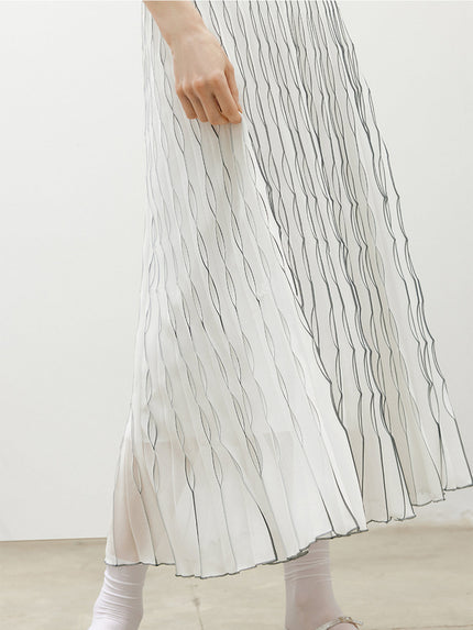 Flounce Midi Skirt